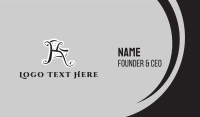 Chair Letter K Business Card Image Preview