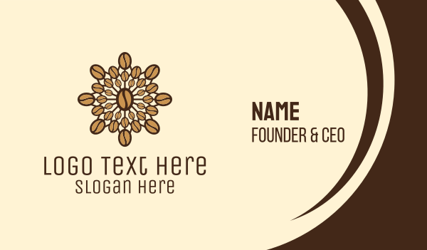 Coffee Bean Network Business Card Design Image Preview