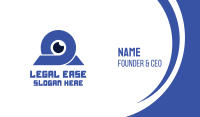 Blue Omega Eye  Business Card Image Preview