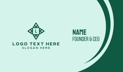 Triangle Star Lettermark  Business Card Image Preview