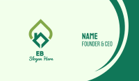 Eco House Leaf Business Card Image Preview