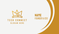 Modern Gold Crown Business Card Image Preview