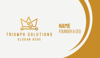 Modern Gold Crown Business Card Image Preview