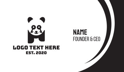 Key Lock Panda Business Card Image Preview