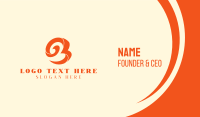 Fancy Swirly Letter B Business Card Image Preview