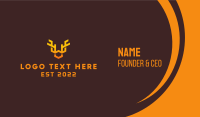 Orange Animal Antlers Business Card Image Preview