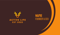 Orange Animal Antlers Business Card Image Preview