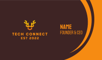 Orange Animal Antlers Business Card Image Preview