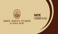 Hot Coffee Cafe Business Card Design