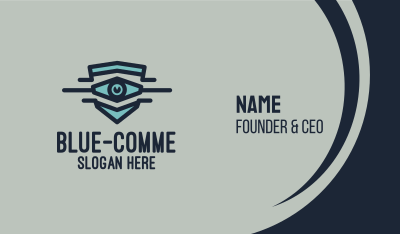 Blue Eye Shield Business Card Image Preview