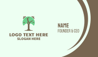 Tree Alarm Clock Business Card Image Preview