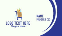 Grocery Run Service Business Card Image Preview