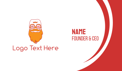 Hipster Beard Business Card Image Preview
