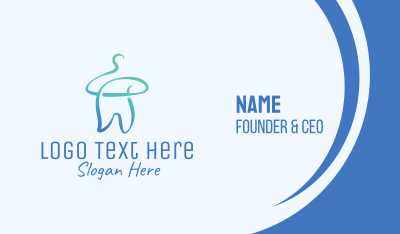 Dental Cleaning Hanger  Business Card Image Preview