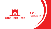 Red House Castle  Business Card Image Preview