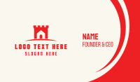 Red House Castle  Business Card Design