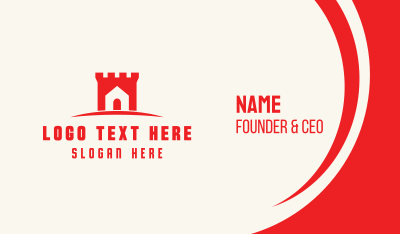 Red House Castle  Business Card Image Preview