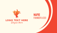 Fiery Phoenix Business Card Design