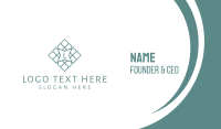 Edgy Tile Lettermark Business Card Design