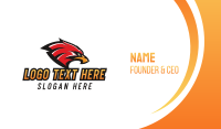 Esports Gaming Eagle Mascot Business Card Design