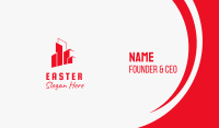 Red Business Tower Business Card Image Preview