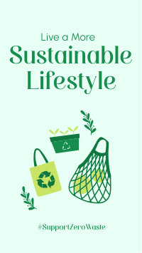 Sustainable Living TikTok video Image Preview