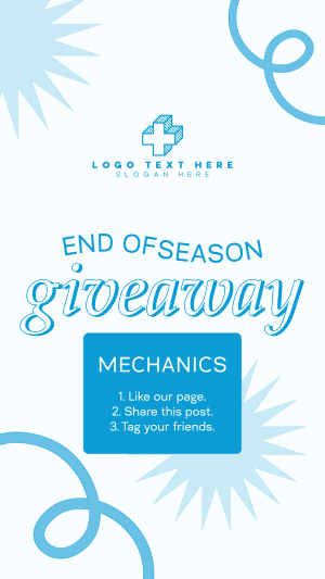 End of Season Giveaway Instagram story Image Preview