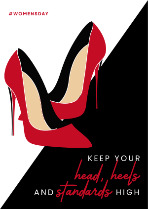 Classy Red Bottoms Poster Image Preview