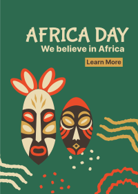 Africa Day Masks Poster Design