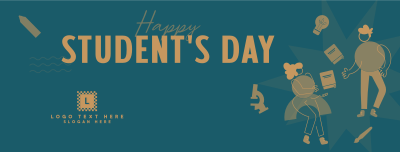 Student Geometric Day Facebook cover Image Preview