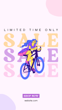 Pedal Your Way Sale YouTube Short Design