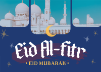 Modern Eid Al Fitr Postcard Image Preview