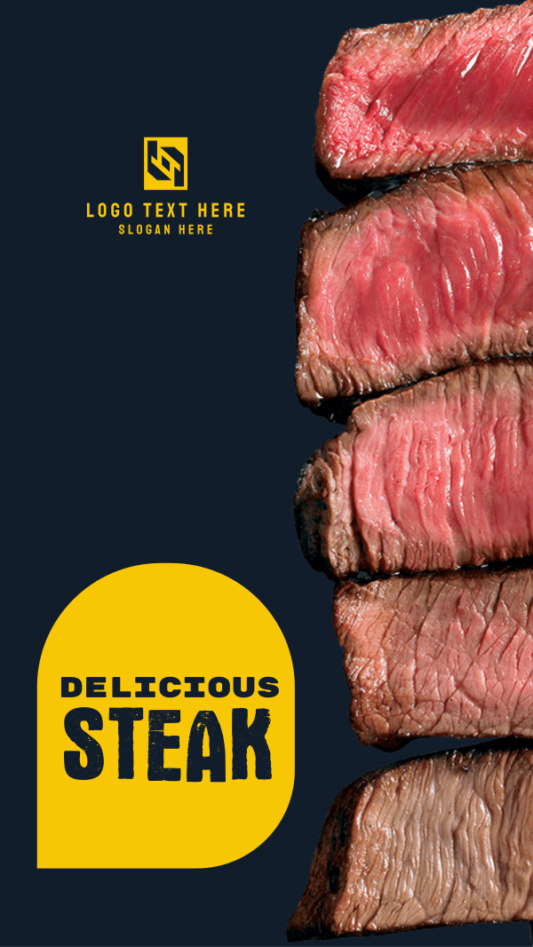 Delicious Steak Facebook Story Design Image Preview