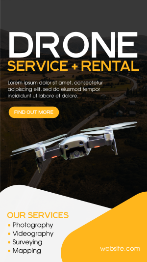 Drone Service Instagram story Image Preview