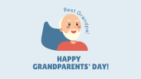 Best Grandfather Greeting Facebook Event Cover Design