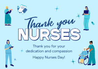 Celebrate Nurses Day Postcard Image Preview