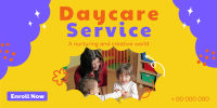 Cloudy Daycare Service Twitter Post Image Preview