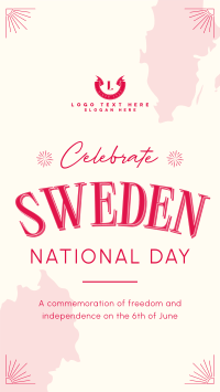 Conventional Sweden National Day Instagram reel Image Preview