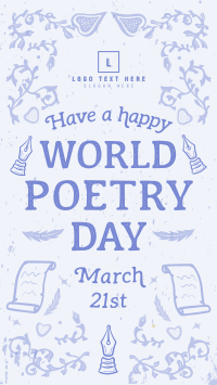 World Poetry Day YouTube Short Design
