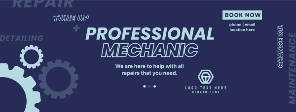 Need A Mechanic? Facebook Cover Design Image Preview