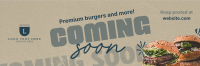 Burgers & More Coming Soon Twitter Header Preview