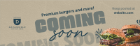 Burgers & More Coming Soon Twitter header (cover) Image Preview