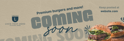 Burgers & More Coming Soon Twitter header (cover) Image Preview