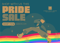 Fun Pride Month Sale Postcard Design