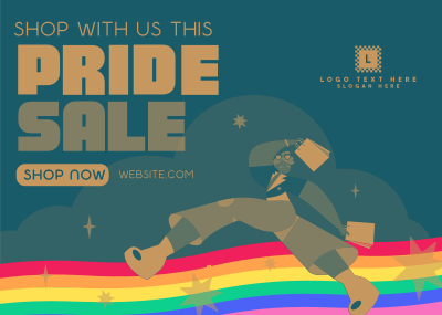 Fun Pride Month Sale Postcard Image Preview