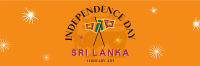 Sri Lanka Independence Badge Twitter Header Image Preview