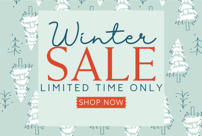 Winter Pines Sale Pinterest board cover Image Preview