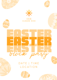 Easter Party Eggs Poster Image Preview