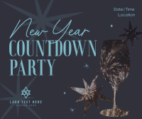 New Year Countdown Party Facebook Post Design