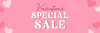 Valentine Hearts Special Sale Twitter Header Design